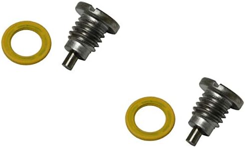 2 PCS Marine Magnetic Outdrive Gear Case Drain Plug, Screw with Gasket Replace 22-8M0058389