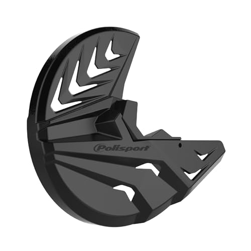 POLISPORT 8151600001 - Protector de disco & horquilla inferior fabricado en polipropileno resistente a los impactos y a la abrasión compatible con motocicletas KTM, SHERCO, GAS GAS en color Negro