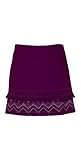  Coline - Jupe Courte imprimé Ethnique - Couleur : Mauve - Taille : S