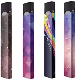 Juul Skin Wraps Paper Cover | Pack of 4 | Different Designs (Black)