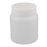 Aexit 300ml Ortungs- & Prüfgeräte Plastik groß Mund Chemisch Labor Reagenz Flaschee Thermometer Medi-zin Weiß
