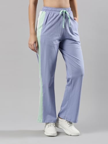 Image of Femmora Relax Fit Track Pant with Abstract Print, Breathable Soft Cotton Fabric with Drawstring Waistband Closure and 2 Side Pockets, for Women,Pack of 1