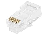 Monoprice RJ-45 Modular Plugs RJ45, 100 Pack For Stranded Cable (107246)