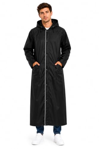 Image of Romano nx Men's 100% Waterproof Raincoat, Hooded, Reversible Double Layer, 3 Years Warranty