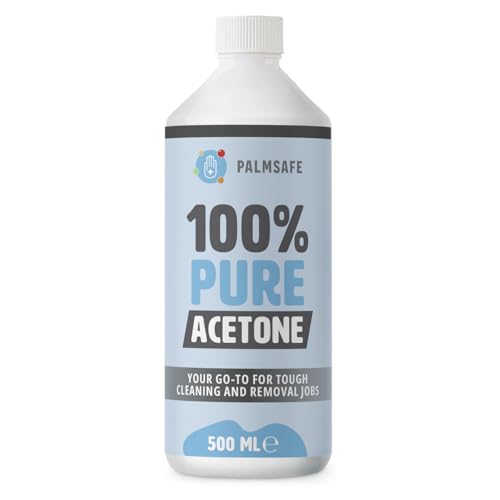 Palmsafe 500ML 100% Pure Acetone Super Strength Glue and Adhesive Remover Strips Paint Varnish Lacquer Degreases Tools and Equipment