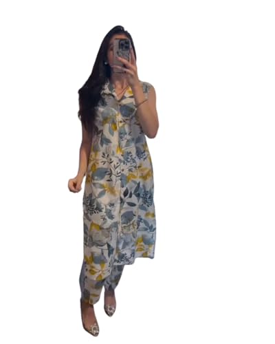 Image of BLOOMORAA BY PRAGYA Kurta Plazo Set for Women's| Printed Rayon Kurti Plazo Black |Womens Rayon Kurta Set with Palazzo Pant