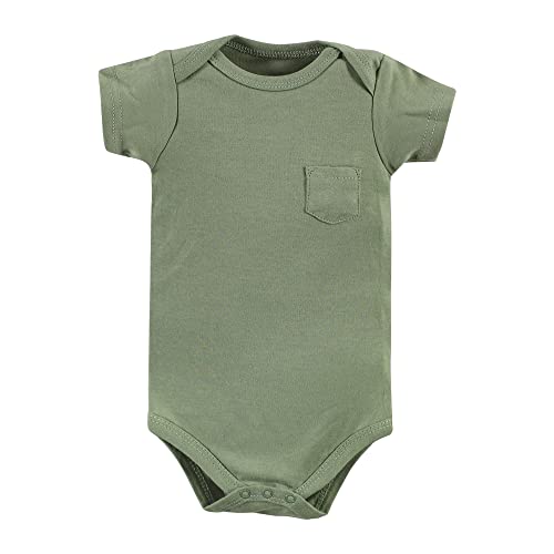 Image of Hudson Baby Girls Bodysuits Unisex Cotton Forest Animals 5-Pack, 6-9 Months, Forest Animals 5-pack, 6-9 Months US