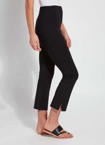 Lyssé Cropped Kick Flare Pants - Ponte Pants and Womens Cropped Pants with Flared Hem and Side Slit3