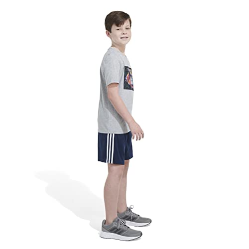 Image of Adidas Boys Short Sleeve T-Shirt Sports Graphic Tee Shirt