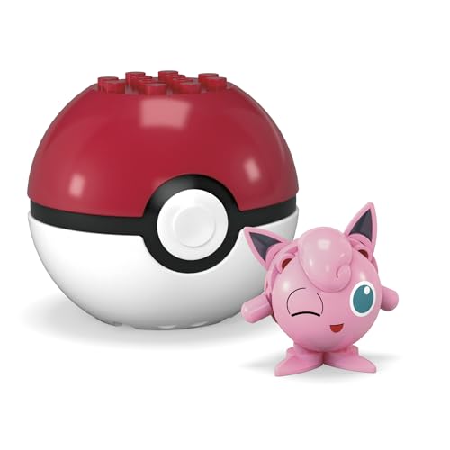 Mega Pokémon Juguete de Construcción Pokébola Evergreen Jigglypuff para niños de 6 años en adelante