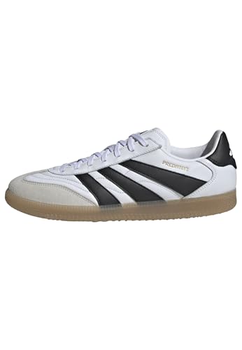 Adidas Unisex Freestyle Indoor Soccer, White/Black/Gold