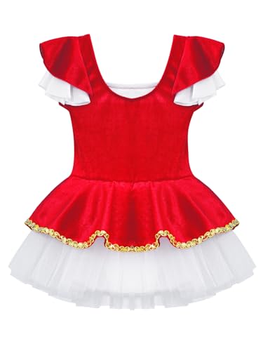 Disfraz completo para niña Ringmaster Circus 4T rojo miniatura 4