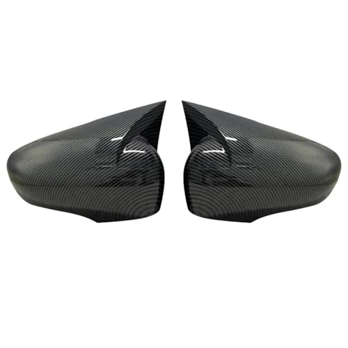 Coques rétroviseur pour Clio 4 noir brillant style chauve-souris ABS