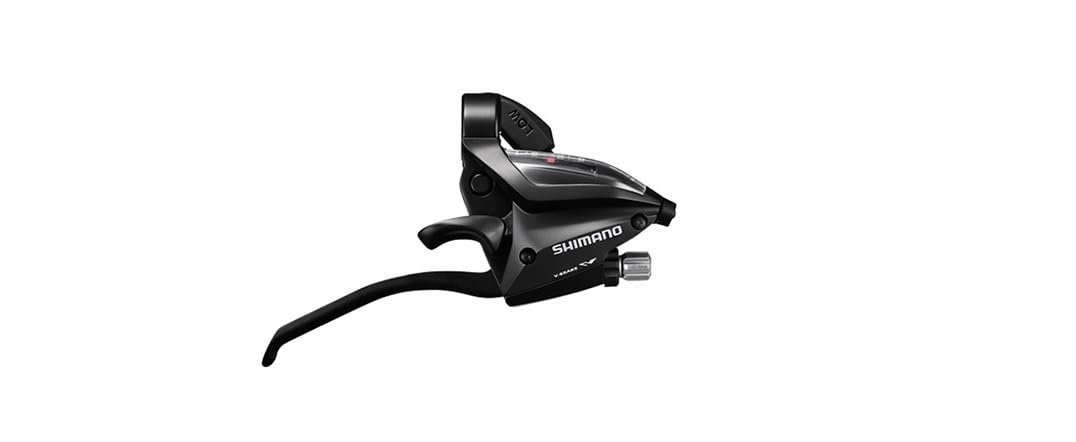 Shimano ST-EF500: Leva Cambio 4 Dita Per Bici - Nero, Modello SX 3V - Unisex Adulti