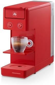 illy Cafè, Kaffeemaschine Y3.3, rot, kompatibel mit Iperespresso-Kapseln für Espresso und Amerikanischen Kaffee