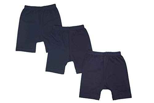 Image of Red Rose Girls Cotton Bloomers Plain Panties - Pack of 3