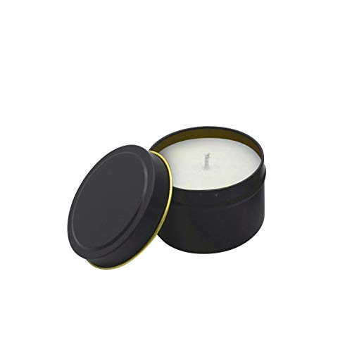 Lege verpakking kaars metaal 12 deksels decoratieve 3-inch met ozs potten 4 naadloze gouden keuken, eetkamer & bar theekopjes glas helder (zoals laat zien, One Size) - Image 4