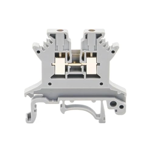 JDOUNFMO 10Pcs UK 1.5 Single Level DIN Rail Terminal Block High Current Screw Connection Electrical Wire Conductor