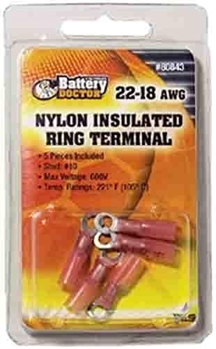 WirthCo 80843 Nylon Ring Terminal, 5 Pack