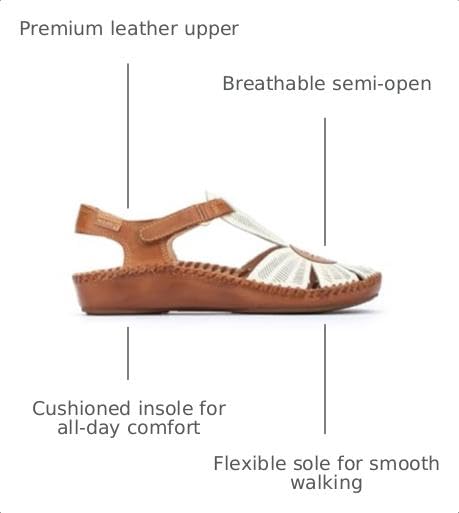 Image of PIKOLINOS Puerto Vallarta 655-0575 Women's Semi-Closed Shoes