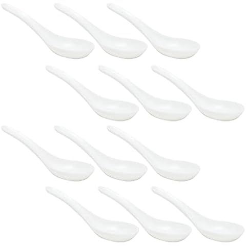 Melamine Rice Spoon for Noodles and Soup (12 Pack) Cover
