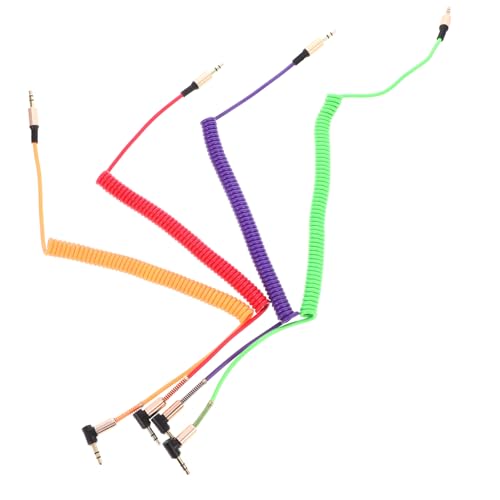Cable de audio de 3,5mm elástico que evita enredos en altavoces y móviles