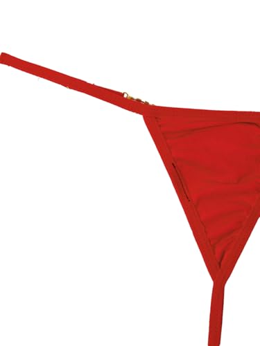 Image of RoseSeek Women's Sparkling Butterfly Chain Underwear Low Rise Cheeky G String Panty