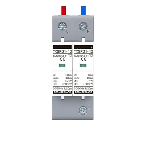 Parafoudre AC275V 2P évite le grillage de vos cartes électroniques par la foudre