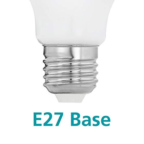 Eglo LED Light Bulb Milky, Opaque E27 Edison lamp, 9 watt (Equivalent to 75 watt), 1055 Lumen, Warm White Glow, 2700 Kelvin - Image 4