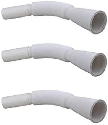 Rishikansh Polo Flexible PVC Long Socket Waste Drain Pipe for Wash Basin/Kitchen Sink Water Outlet-3 Piece