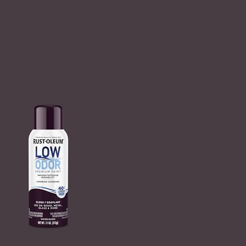 Image of Rust-Oleum Low Odor Premium Spray Paint, 11 oz, Gloss Eggplant