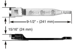 Sentinel End Load Arm 1" for Over Head Concealed Closer, Complete