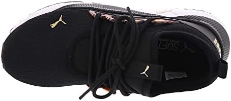 PUMA Women's PACER FUTURE ALLURE TORTOISE Sneaker, Puma Black-Puma Black-Puma Team Gold, 9 | Image 1