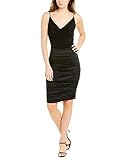 Nicole Miller Artelier Black Combo Cowl Neck Midi Dress, US 2