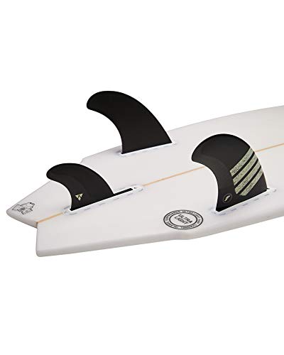 Future Fins FT1-V2 Alpha Twin Fin Set, Carbon/Tan