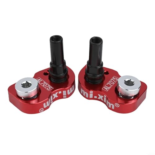 Filteilect Asiento de extensión de freno en V para adaptador de aleación de aluminio de 22 mm para frenos en V, compatible con montaje de marco o horquilla, diámetro del agujero de 10 mm, (negro)
