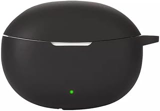 جراب حماية من السيليكون لسماعات ريلمي بادز اير 3 نيو برينتمي مزين بسلسلة مفاتيح كربون بلاك اسود كربوني