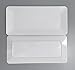 17-inches Melamine Serving Platters/Rectangular Trays for Party | Set of 2 White, Dishwasher Safe, BPA Free