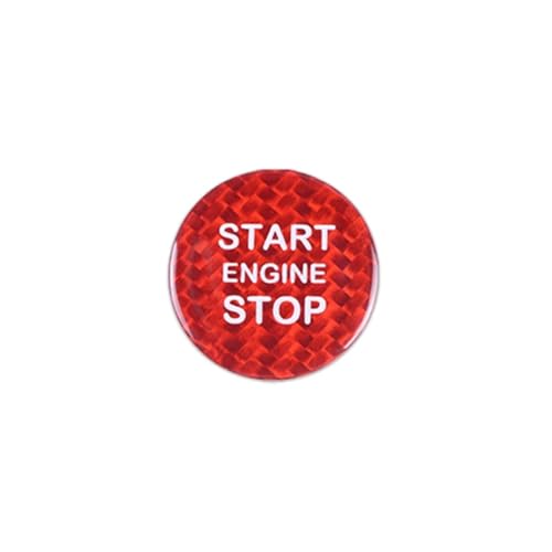Bouton démarrage Alfa Romeo Giulia autocollant de protection rouge