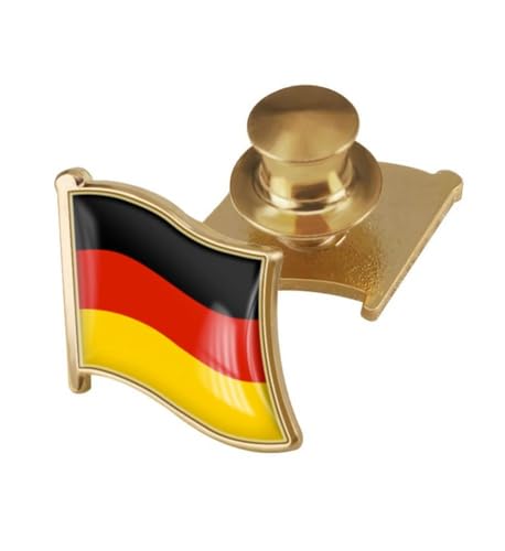 Image of vmcoatdu Country Flag Backs Locking Pin Keepers Locking Clasp Pin Badge International Travel Brooch Metal Alloy Souvenir Pin 0.75x0.7 Inch Small Pin