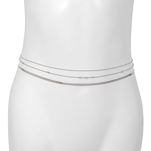 Elegant Multi Layer Snake Chain Waist Belt Fashionable Women Body Accessory for Evening Dresses and Casual Outfits4