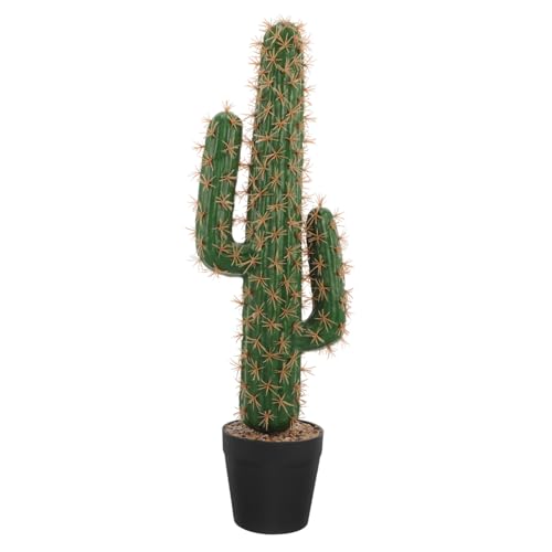 VOSAREA Cactus Saguaro Artificiel en Pot Grand Modèle, Plante Succulente Artificielle Résistante Aux Intempéries, Décoration D’intérieur Et Jardin sans...