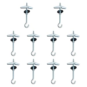 Qianly 10er M5x9cm Deckenhaken Klappflügelmechanismus