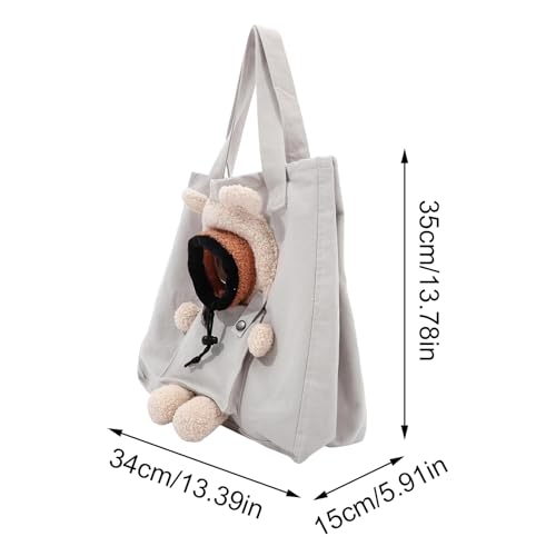 Bolsa de transporte para perros de lona ligera para compartir contigo paseos, viajes y compras 7