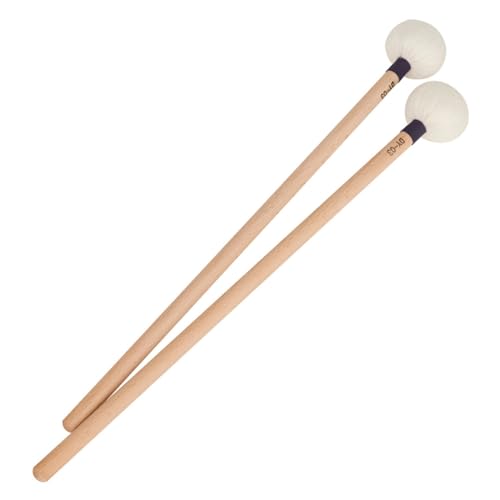 2 Baquetas de Fieltro con Mango de Madera BESTonZON miniatura 1