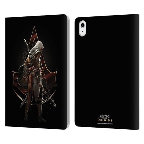 Coque iPad Air 2020/2022 Assassin's Creed Bayek étui portefeuille en cuir Head Case Designs