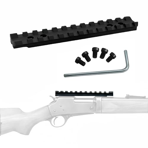 Gotical Picatinny Rail Mount for for Marlin 1895 Level Action/336/375/444 Series Lever Action Rifles - 12-Slot 5.1 Inches Long Scope Weaver Rail Mount Range Up to 500 Yards CNC Machined