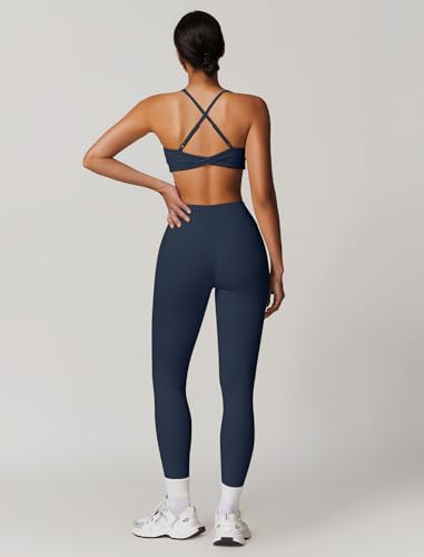 Womens Workout Sets Adjustable Straps Sports Bras and High Waist Leggings Sets Pilates 2 Piece Outfits for Women4