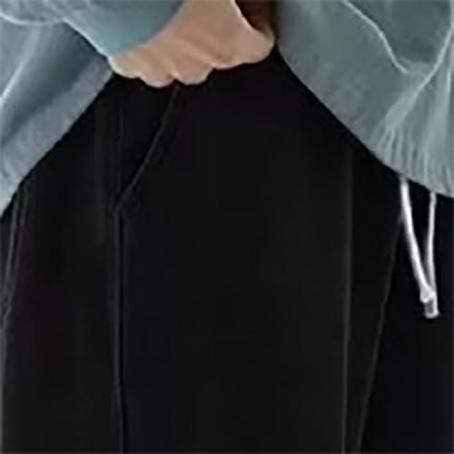 Vintage Washed Cotton Jeans for Men Y2k Stretchy Waisted Drawstring Travel Trouser Baggy Wide Leg Hip Hop Denim Pants3