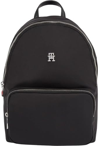 Tommy Hilfiger Damen Rucksack Poppy Backpack Mittelgroß, Schwarz (Black),...